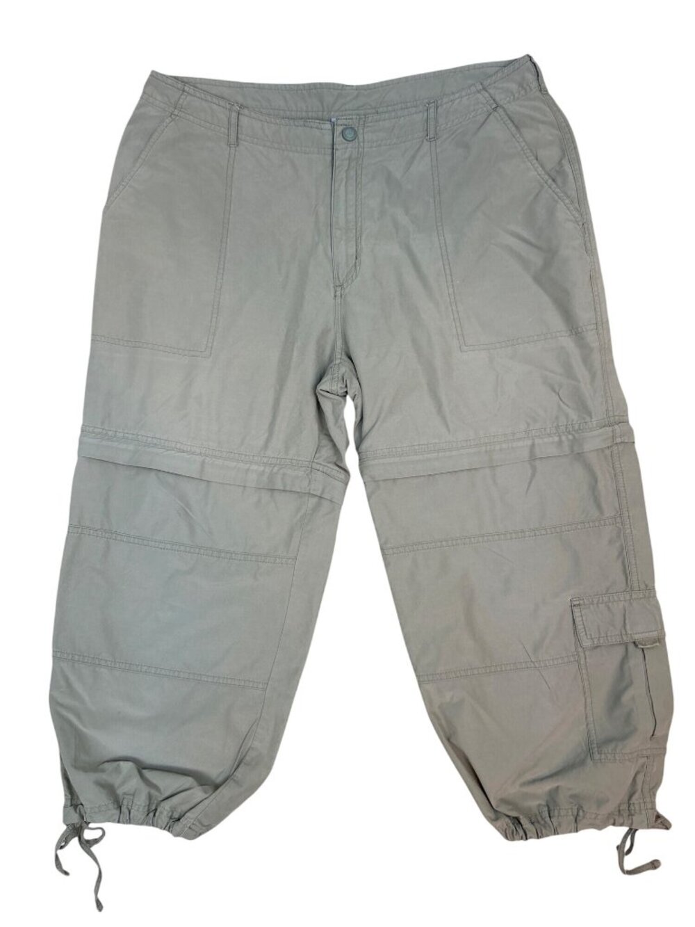 EMS Women's 12 Convertible Hiking Cargo Pants Cropped Zip Off Shorts Outdoor